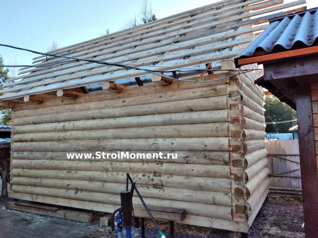 Баня из бревна под ключ — русская парная