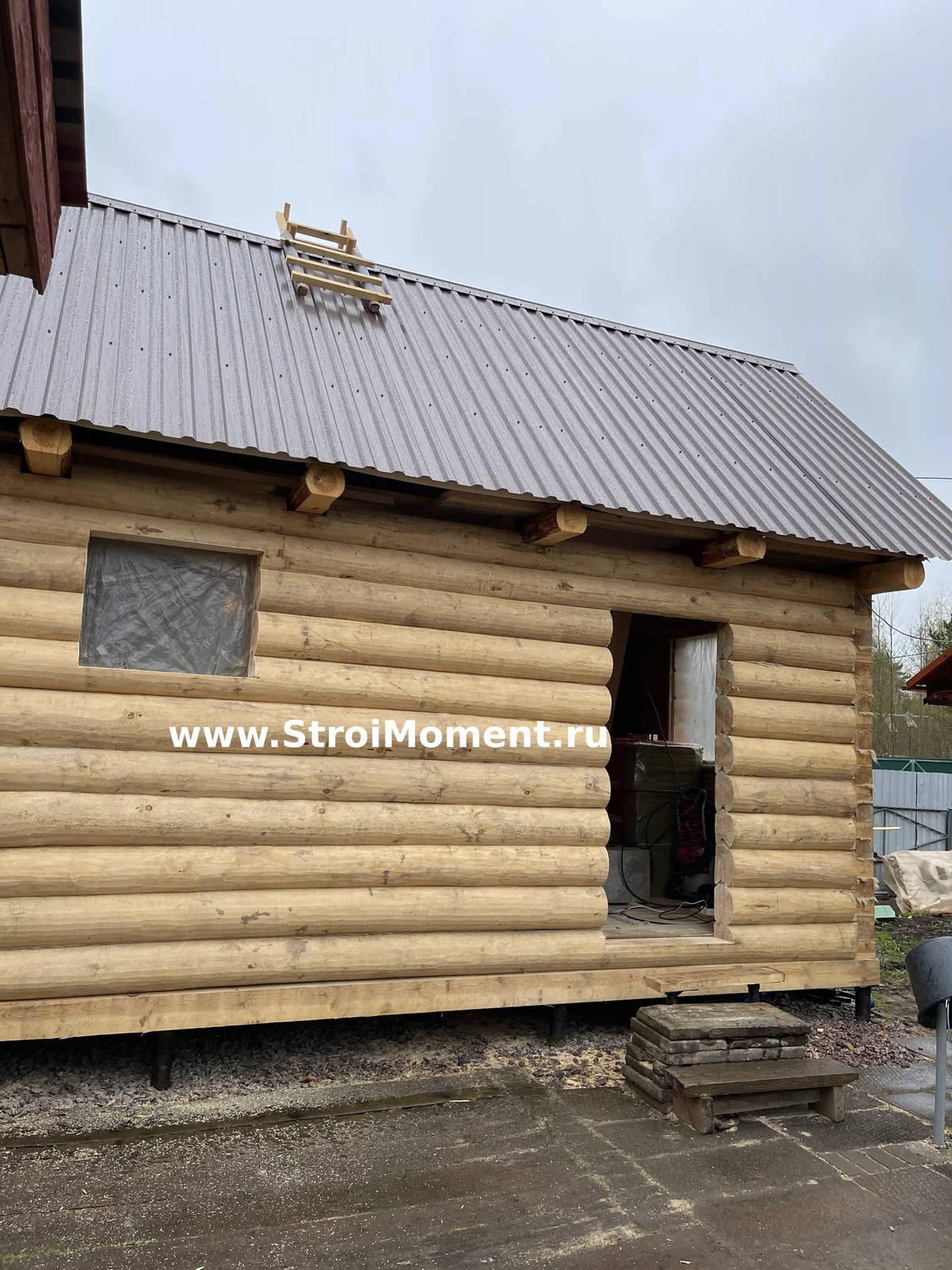 Баня из бревна под ключ — русская парная